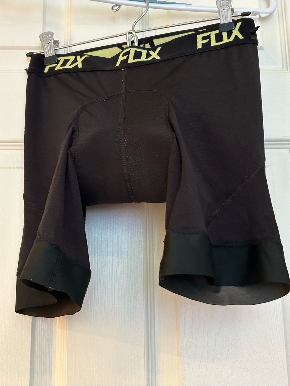 Fox Neon Yellow and Black Cycling Liners
